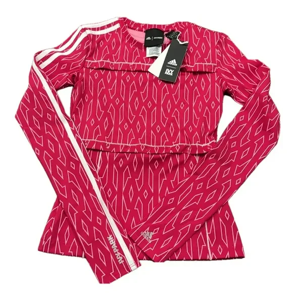 Womens Hoodie Ivy Park Snap Top NWT Pink Set Adidas X Ivy Park